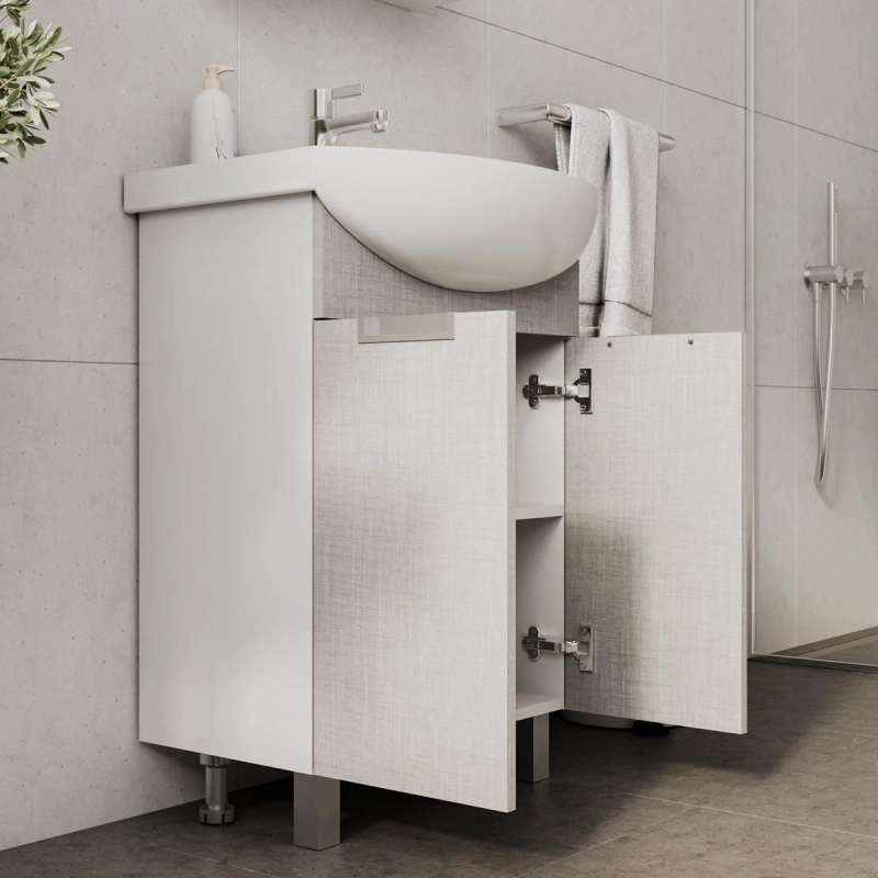 Тумба VOLNA Vario Sf СОФТ 60 56х60,4х32,1 см, подвесная, под умыв. Балтика 60, белый, 101646