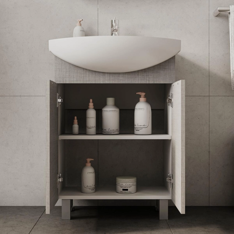 Тумба VOLNA Vario Sf СОФТ 60 56х60,4х32,1 см, подвесная, под умыв. Балтика 60, белый, 101646