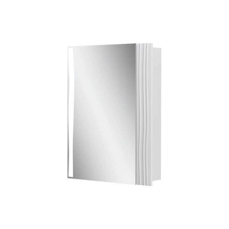 Зеркало-шкаф VOLNA Lotty LED 60 600х800 (ШВ), 1 дверь, подсветка, правостороннее, белый, 104939