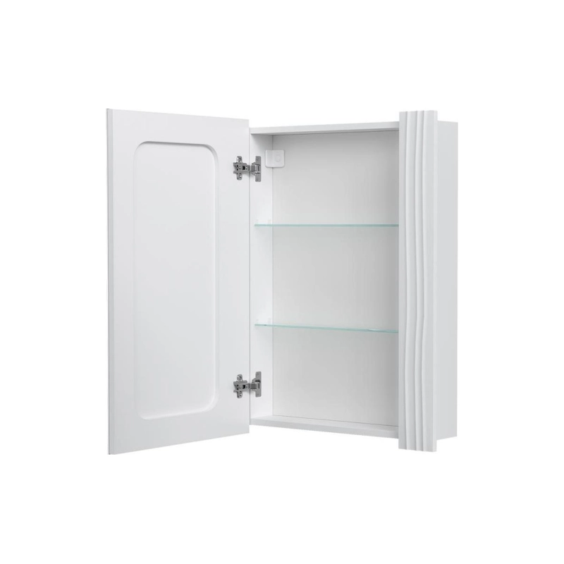 Зеркало-шкаф VOLNA Lotty LED 60 600х800 (ШВ), 1 дверь, подсветка, правостороннее, белый, 104939