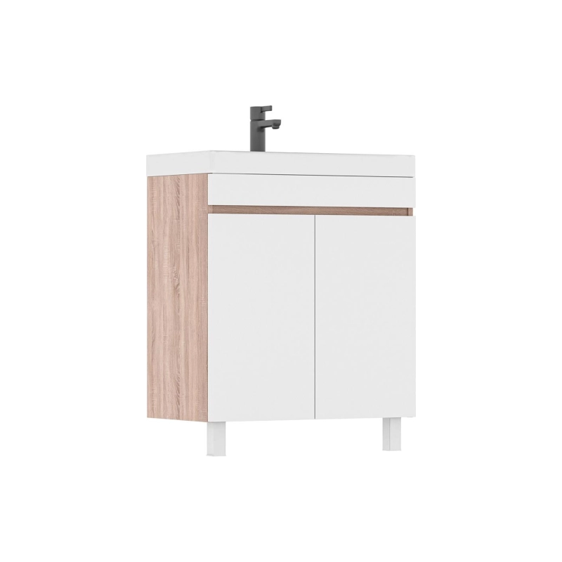 Тумба VOLNA Conty 70 69,4х71х38,6 см, напольная, под умыв. 9696 70, белый/дуб сонома, 115899