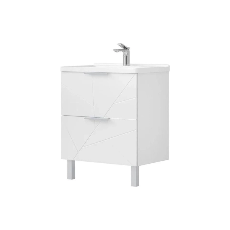 Тумба VOLNA Twing 70 66,4х81х44 см, напольная, под умыв. Миранда 70, белый, 106531
