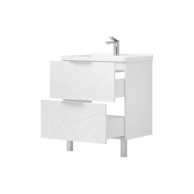 Тумба VOLNA Twing 70 66,4х81х44 см, напольная, под умыв. Миранда 70, белый, 106531