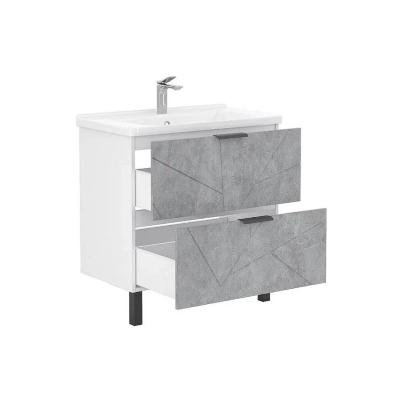 Тумба VOLNA Twing 70 66,4х81х44 см, напольная, под умыв. ФОСТЕР 70, бетон, 107019