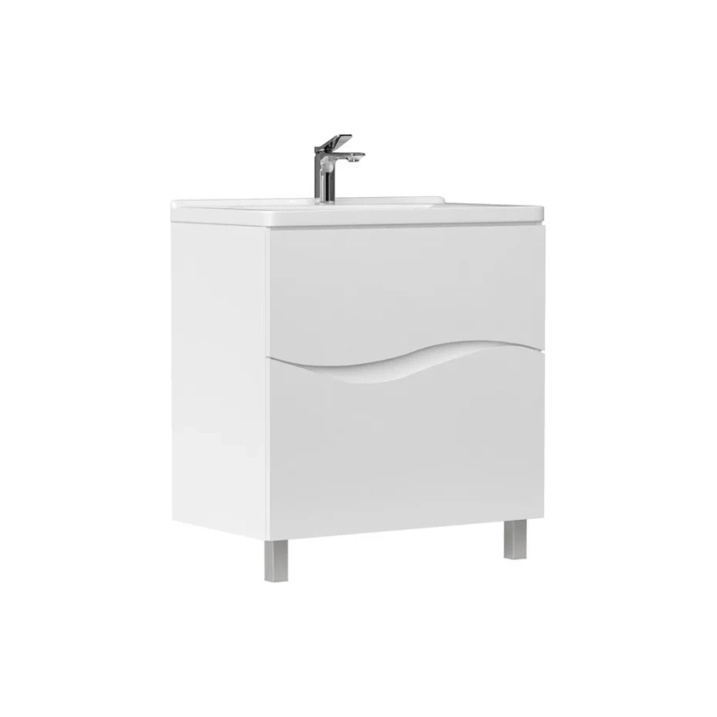 Тумба VOLNA Volna 70 66,4х81х43 см, напольная, под умыв. Миранда 70, белый глянец, 115425