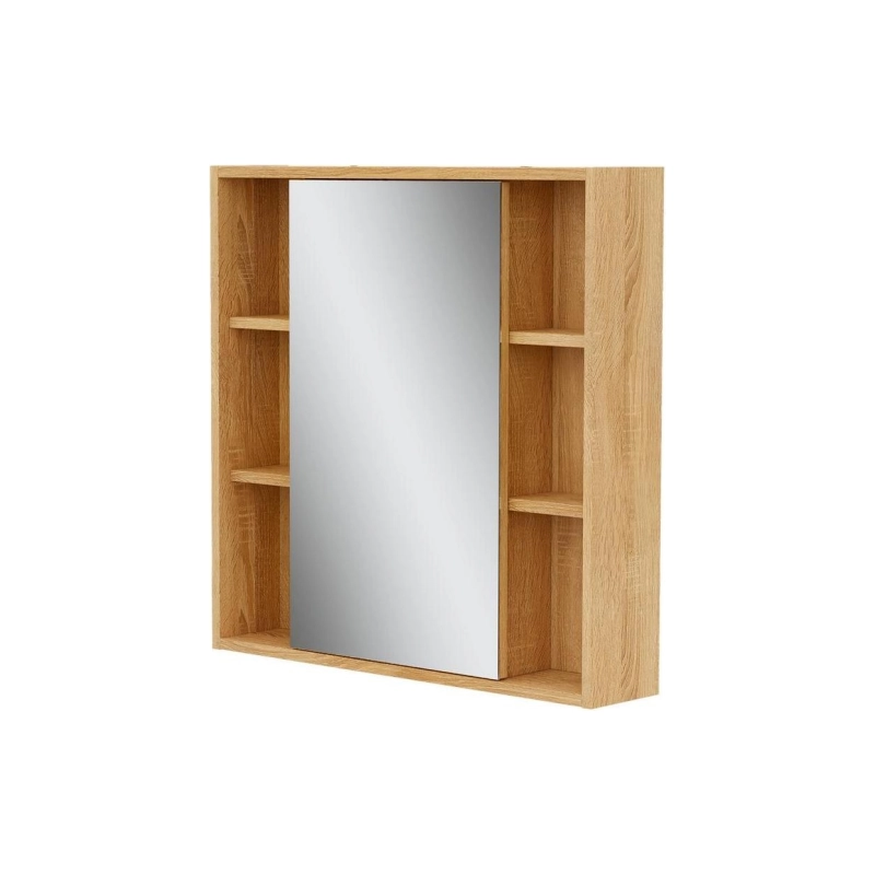 Зеркало-шкаф VOLNA Osmond 70 700х700 (ШВ), дуб сонома, 106836