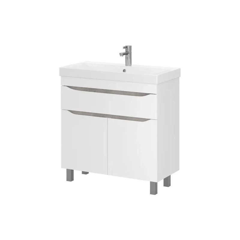 Тумба VOLNA Lake 80 80,5х80х38,6 см, напольная, под умыв. Lake 80, белый глянец, 115401