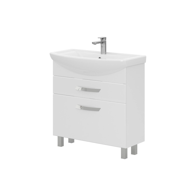 Тумба VOLNA Onda 80 77,6х80х31 см, напольная, под умыв. Балтика 80, белый, 115662