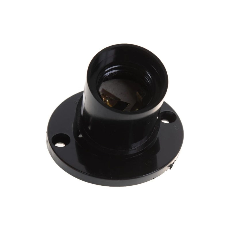 Патрон Е-27 пластиковый настенный косой 4А, 250В