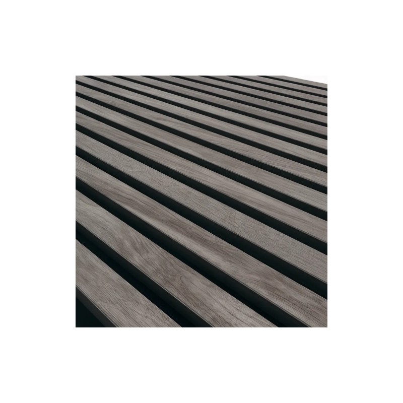 Акустическая стеновая панель стандарт 35х12 мм Серый дуб 2780х600х21