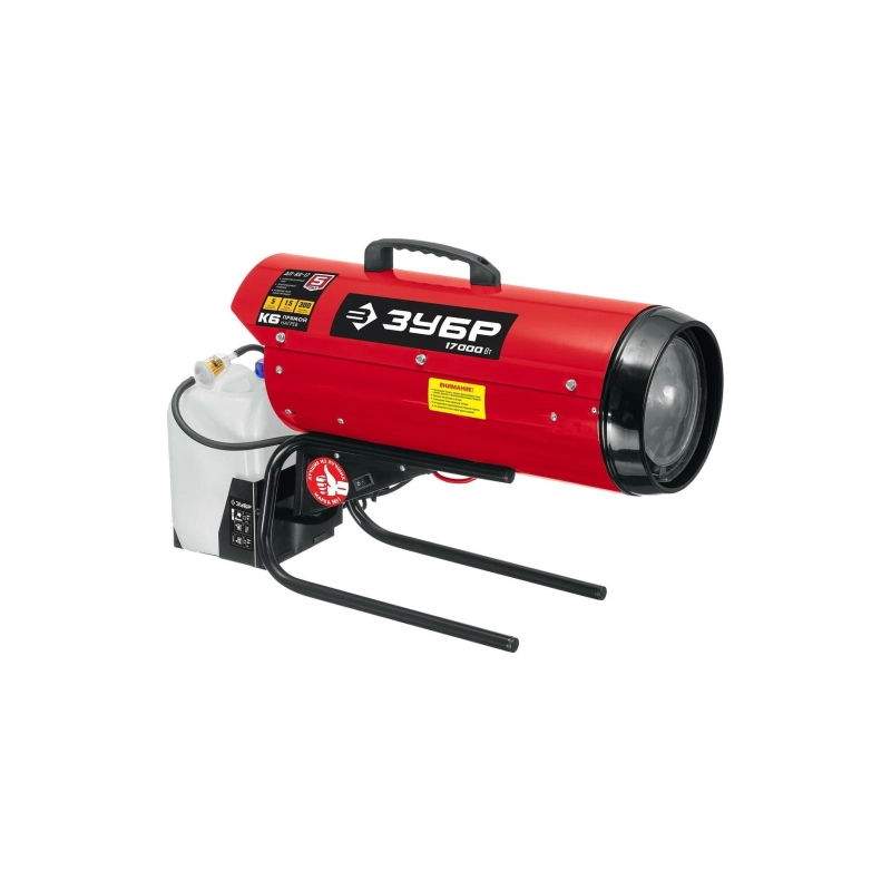 Тепловая пушка дизельная 17 кВт, прямой нагрев ЗУБР (ДП-К6-17)