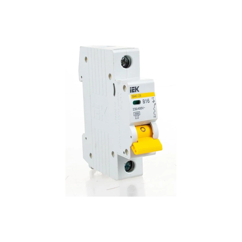 Выключатель автомат.модульный ВА47-29 1Р 16А 4,5кА х-ка С ИЭК