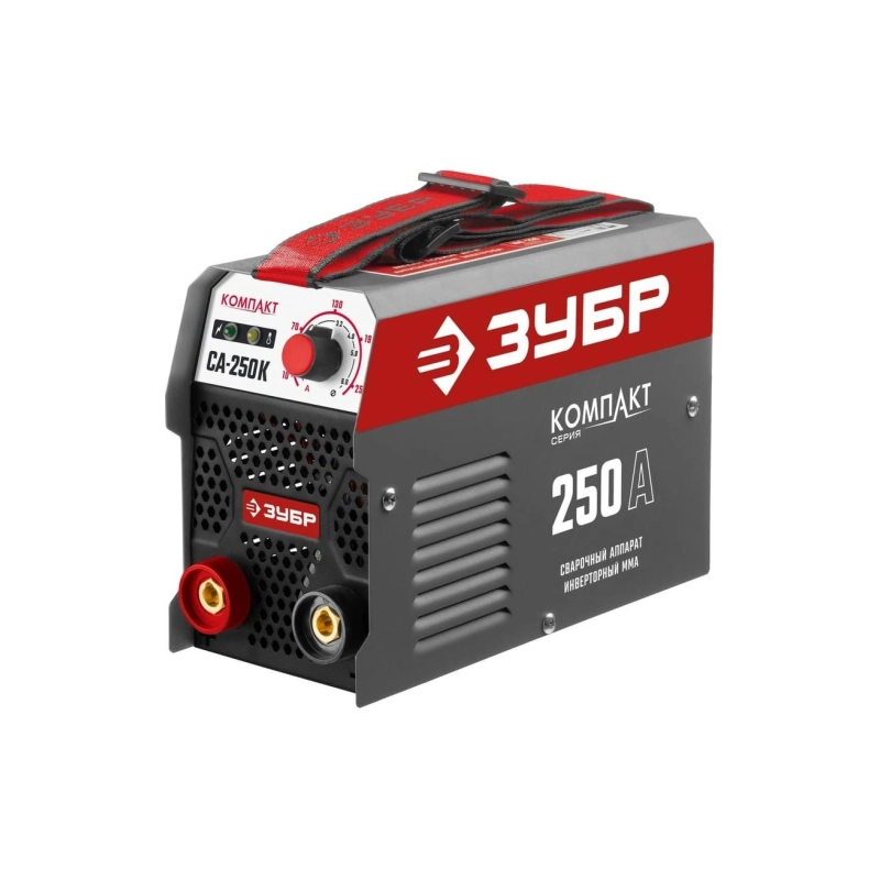 Сварочный аппарат ЗУБР ММА, 250 А, КОМПАКТ инверторный, макс. электрод , Ø 6.0 мм (СА-250К)