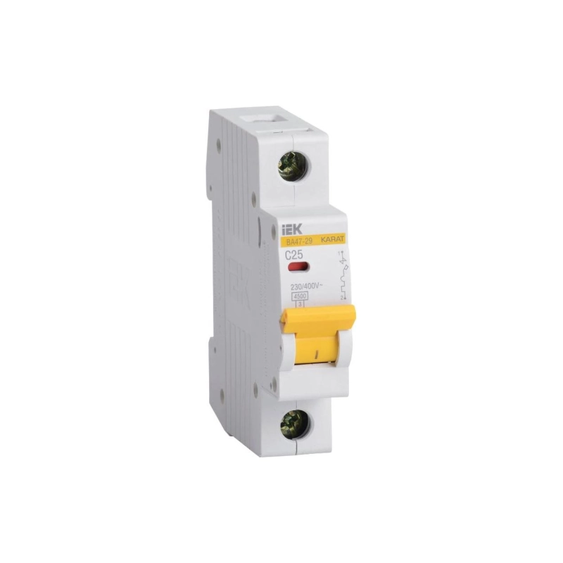 Выключатель автомат.модульный 25А ВА47-29 4.5кА