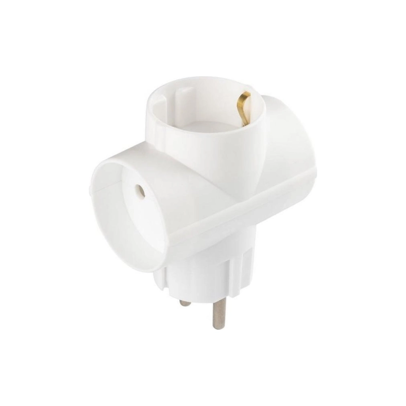 Тройник TС-3 3 гн 6А белый