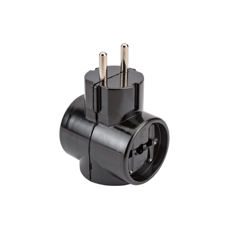 Тройник TС-3 3 гн 6А черный