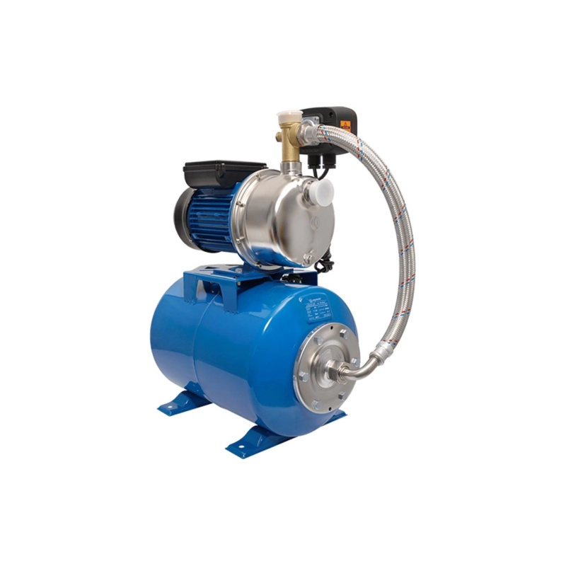 Насосная станция AQUARIO AUTO AJS-100A(M) (1,0квт, 60л/мин, Hmax=50м), с реле Masterswitch, 102041