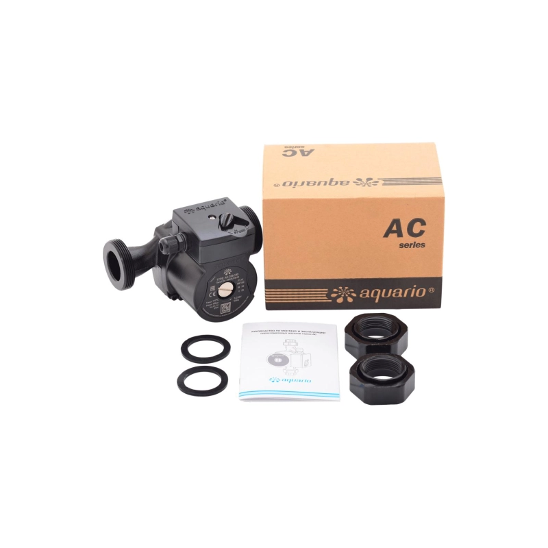 Насос циркуляционный AQUARIO AC 326-180 (0,1кВт,70л/мин,Hmax=6м), 35568