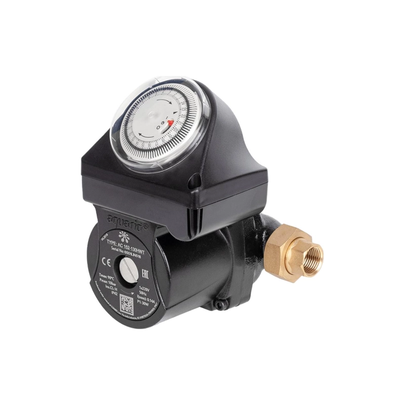 Насос циркуляционный AQUARIO AC 152-130HWT (0,03кВт,37л/мин,Hmax=2м), 62186