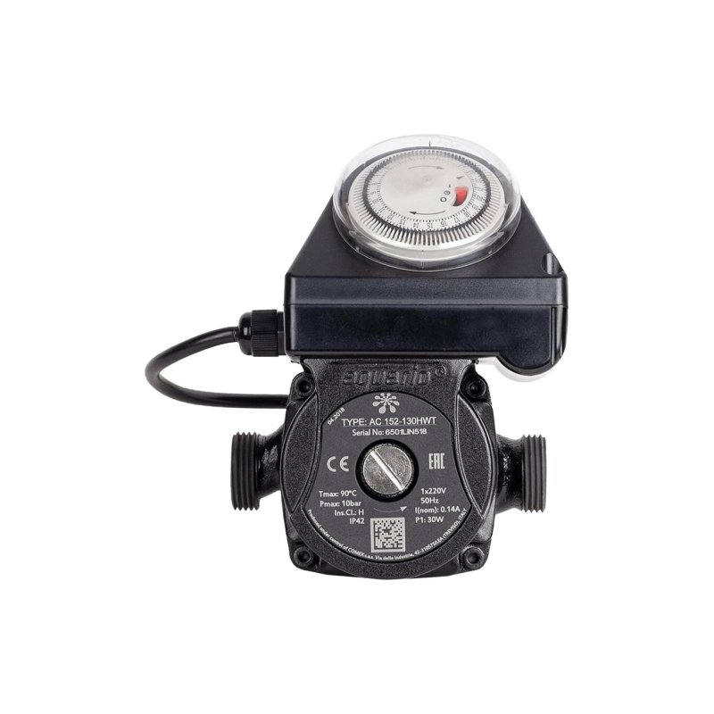 Насос циркуляционный AQUARIO AC 152-130HWT (0,03кВт,37л/мин,Hmax=2м), 62186