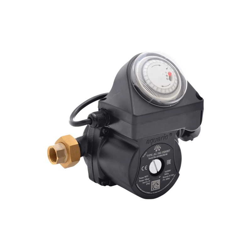 Насос циркуляционный AQUARIO AC 152-130HWT (0,03кВт,37л/мин,Hmax=2м), 62186