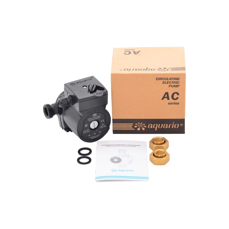 Насос циркуляционный AQUARIO AC 154-130HWT (0,03кВт,37л/мин,Hmax=2м), 59589