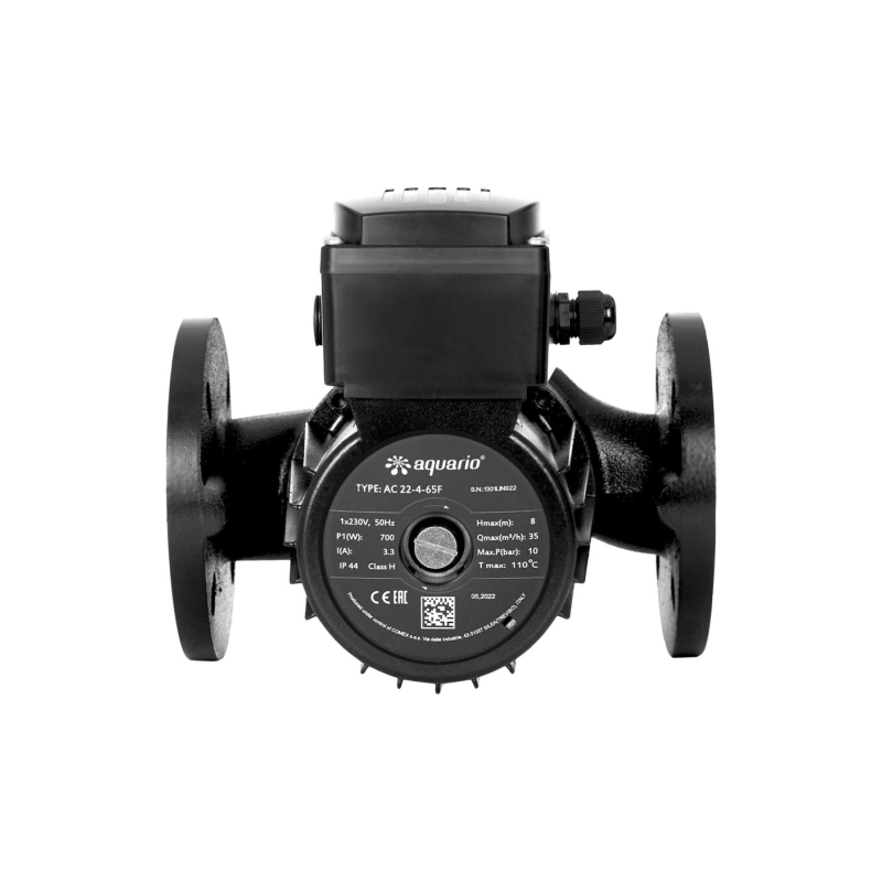 Насос циркуляционный AQUARIO AC 22-4-65F (0,7кВт,580л/мин,Hmax=8м), 95835