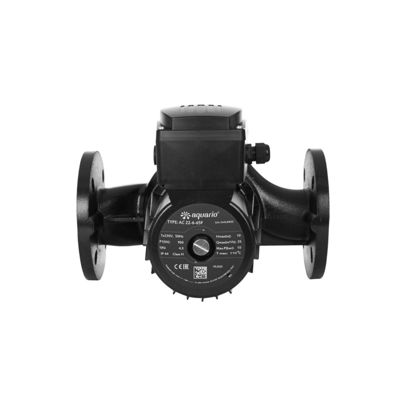 Насос циркуляционный AQUARIO AC 22-6-65F (0,95кВт,580л/мин,Hmax=10м), 34538