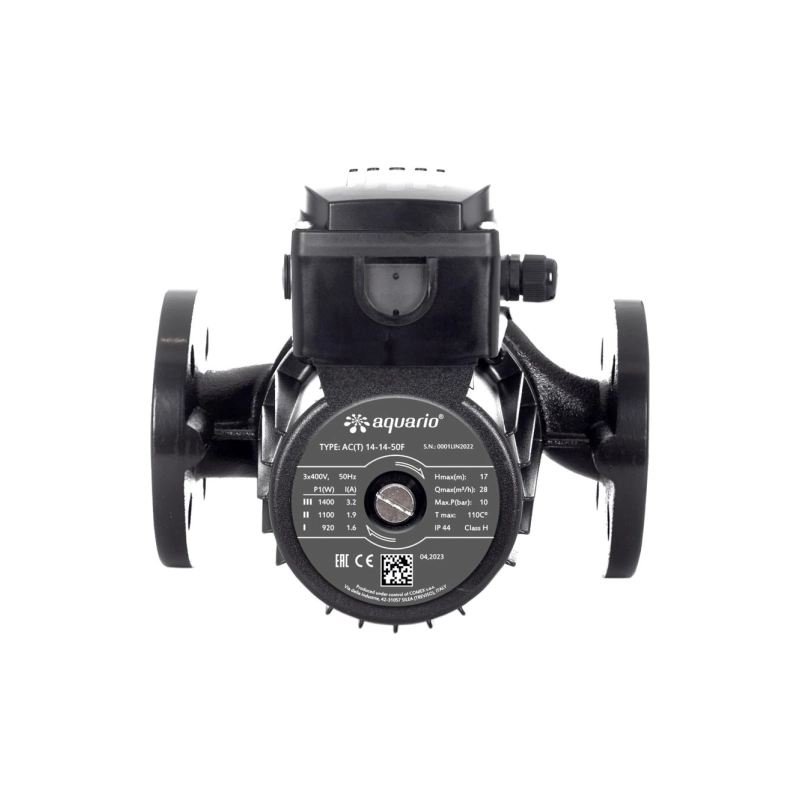 Насос циркуляционный AQUARIO AC(T) 14-14-50F (1,4кВт,470л/мин,Hmax=17м), 100433