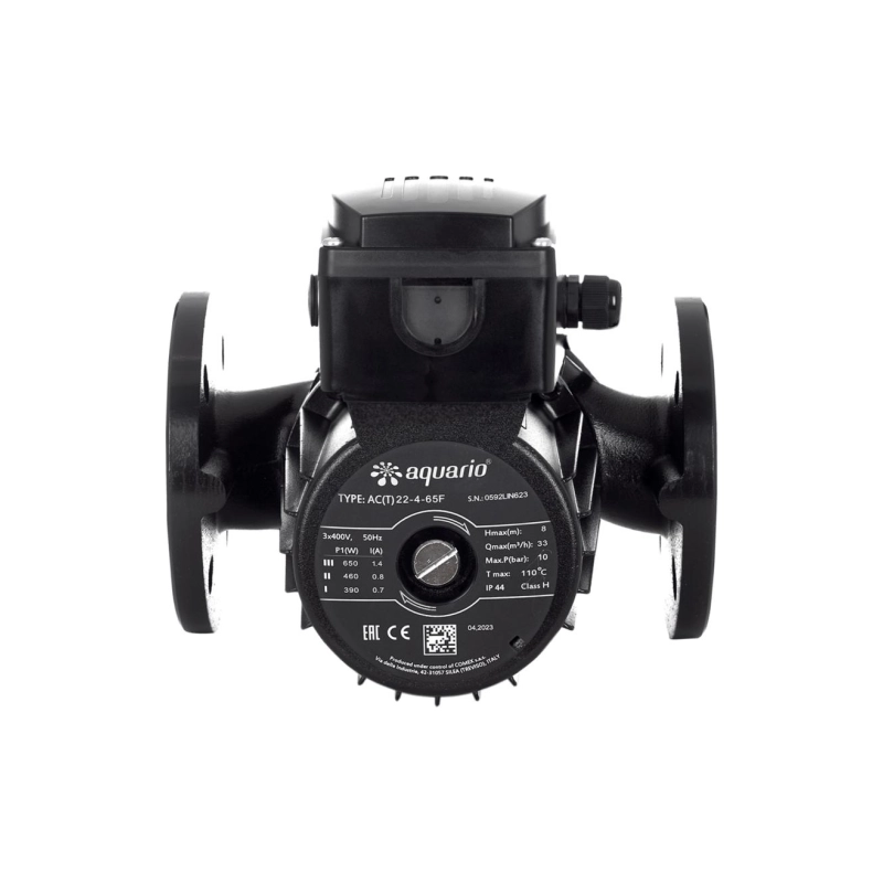 Насос циркуляционный AQUARIO AC(T) 22-4-65F (0,65кВт,550л/мин,Hmax=8м), 100435
