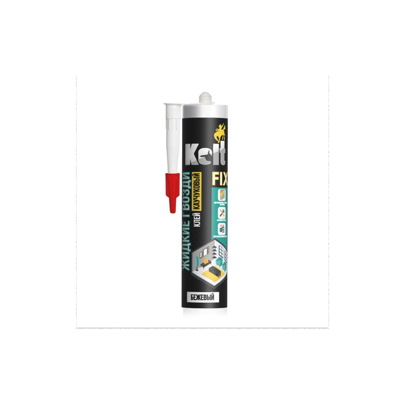 KOLT Жидкие гвозди (каучуковые), бежевые 280мл