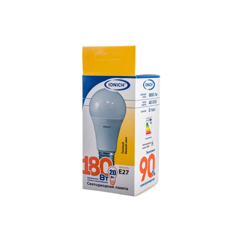 Лампа светодиодн. IONICH ILED2835 А60 20Вт 1800Лм 230В 4000К Е27