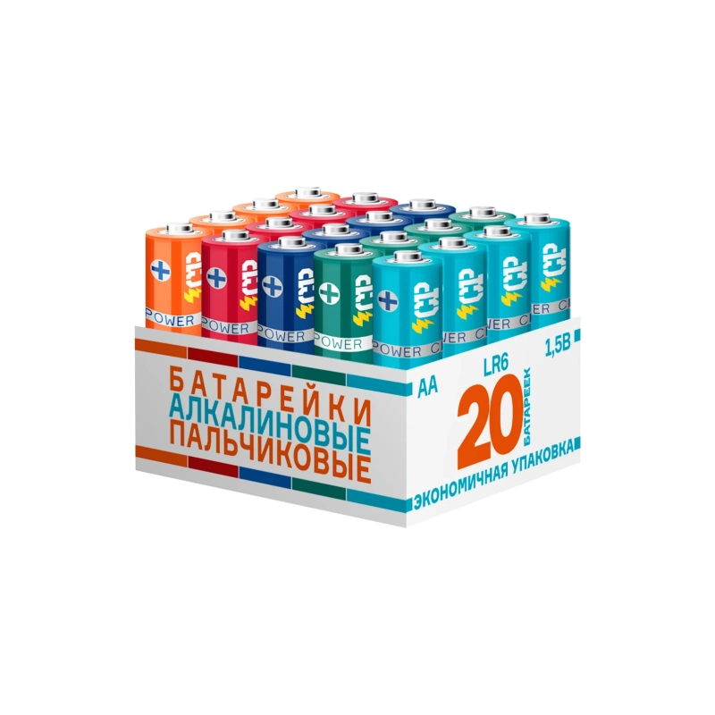 Батарейка CP LR6 алкалин MIX (5029125)