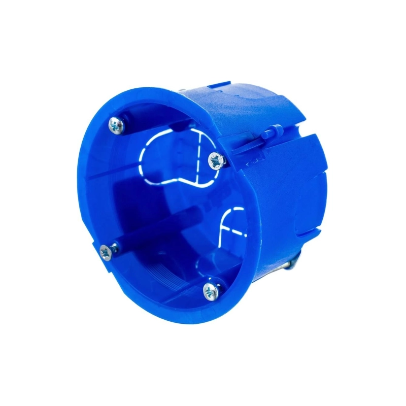 Коробка установочная Рувинил СП 65х40 д/гипсокарт. с метал.лапками IP30