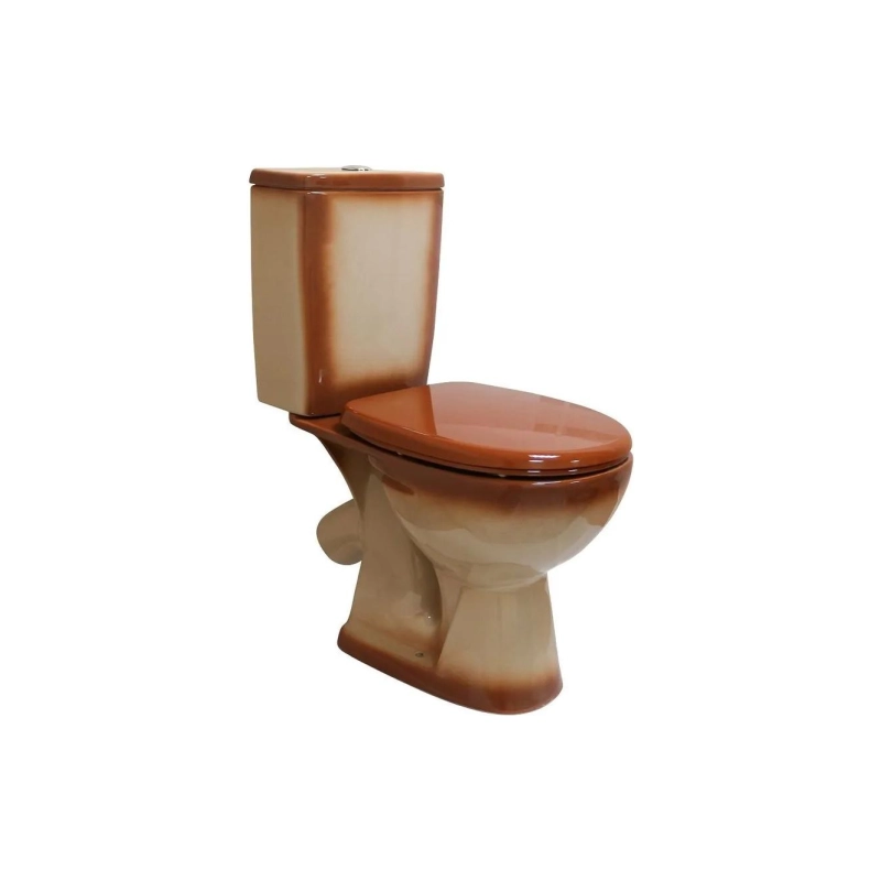 Унитаз в компл. УЮТ коричневый декор с сид. АРМ фит 3/6