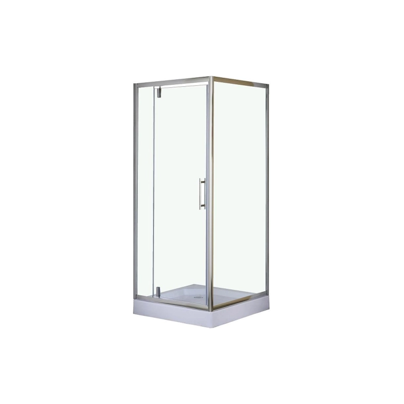 Душевое ограждение 90*90*200см. в компл.с низ. поддоном 13см (CS-604C) ХРОМ