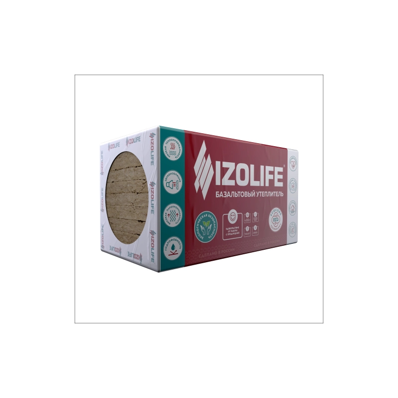 IZOLIFE л35 35кг/м.3 1200*600*100 (1п=24уп.,5,76м2/0,576м3/8шт)