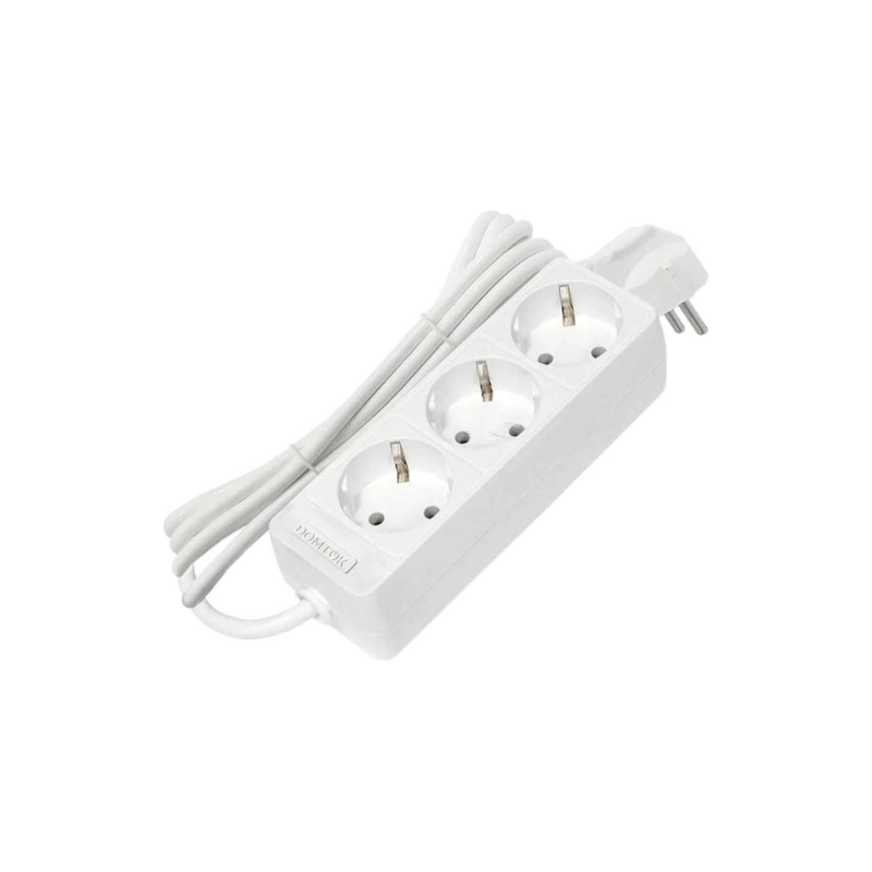 Удлинитель бытов. 3 гн. с/з 5м выкл. 250В, DOMTOK