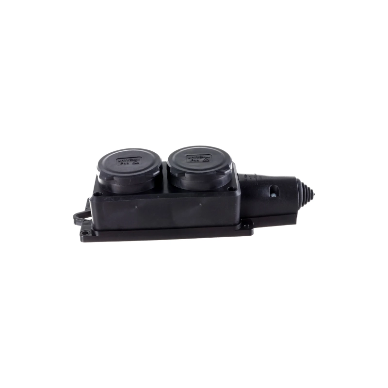 Колодка UNIVersal 2-х мест.однофаз. с заглушк. 