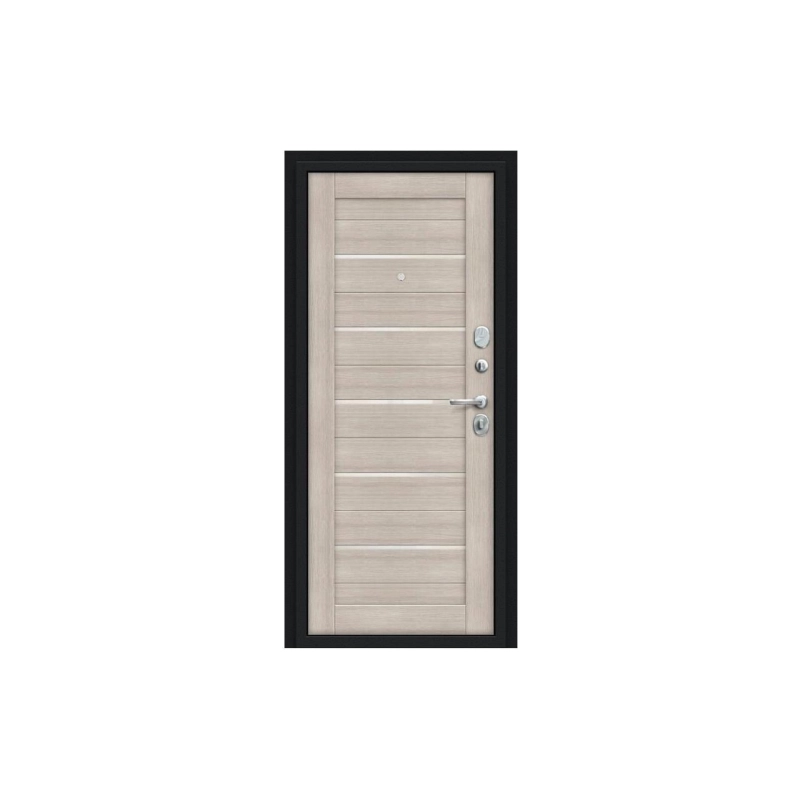 Дверь входная R-2 ТЕХНО КАLE 2050/860 Левая /Cappuccino/Veralinga WP/Букле черное