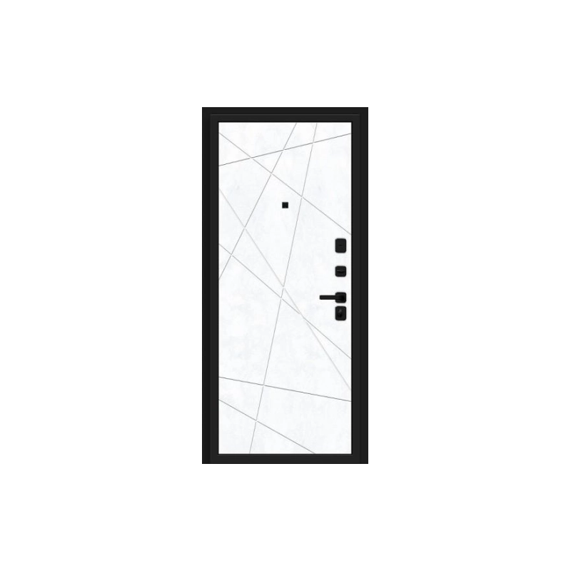 Дверь входная R-3 Кьюб 2050/860 Правая /Slate Art/Snow Art/Лунный камень