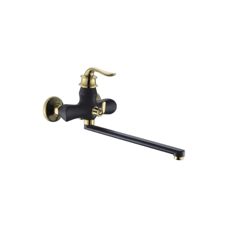 Р219 Смеситель Potato ванна унив.с и плоск.прям.излив. и пер. для душа Р22219-6