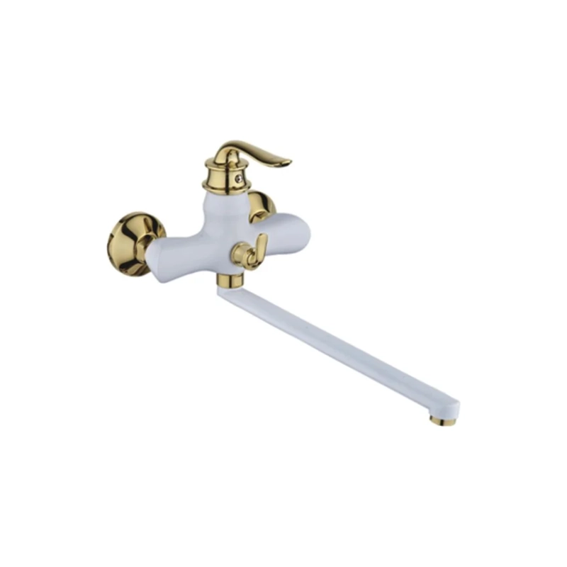 Р219 Смеситель Potato ванна унив.с и плоск.прям.излив. и пер. для душа Р22219-7