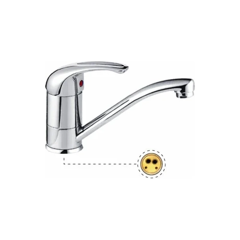 Смеситель Potato кухня, короткий излив однорук.Р4504