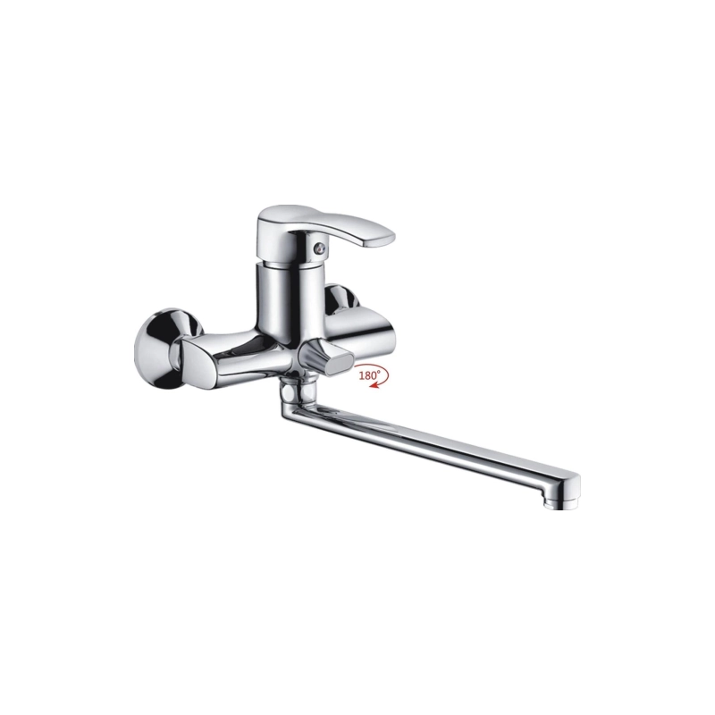 HB2270 Смеситель HAIBA д/ванны длин.излив, однорыч., хром