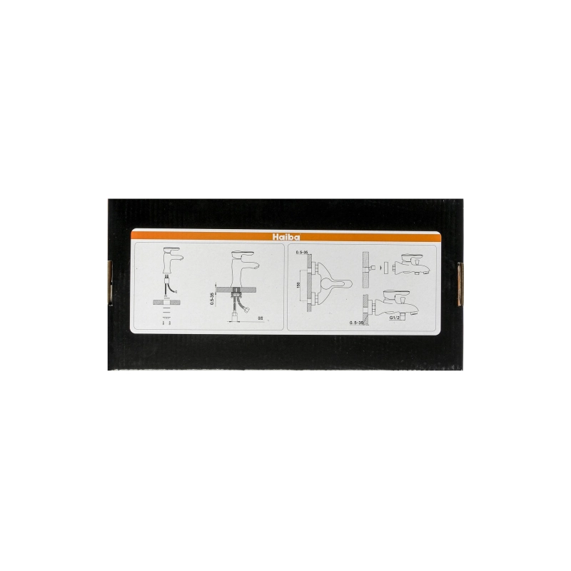 HB2204 Смеситель HAIBA д/ванны длин.излив, однорыч. хром