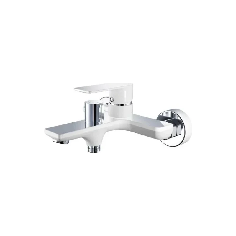 HB60505-8 Смеситель HAIBA д/ванны латунь, белый/хром