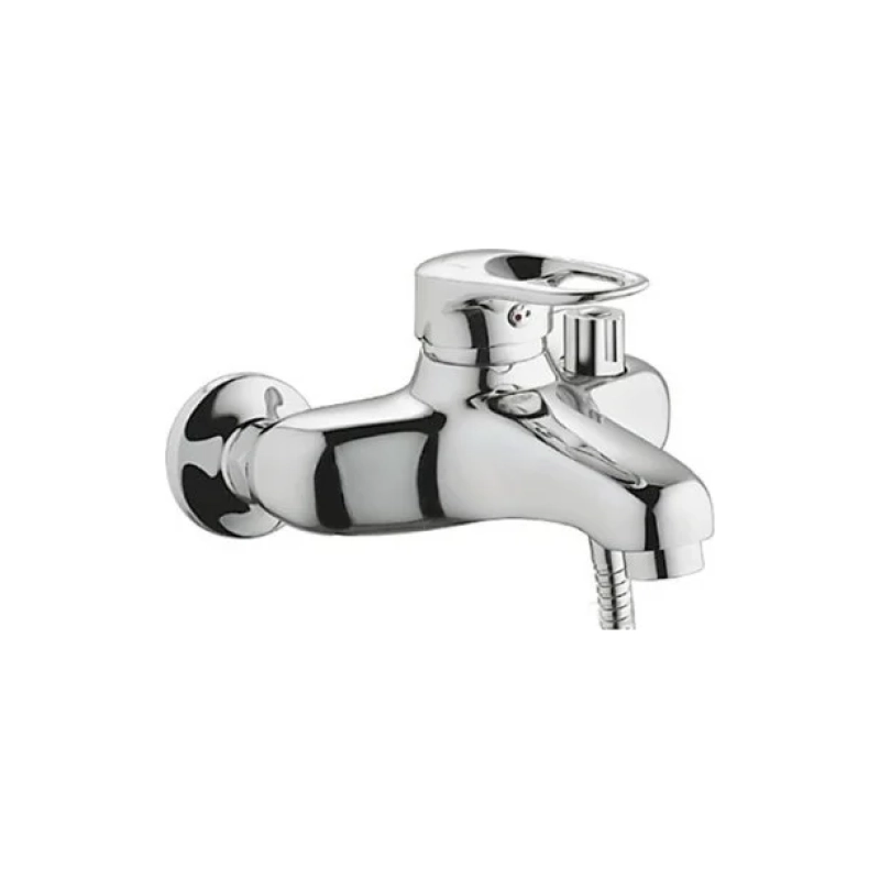 HB3204 Смеситель HAIBA д/ванны кор.излив шаровый перекл.хром