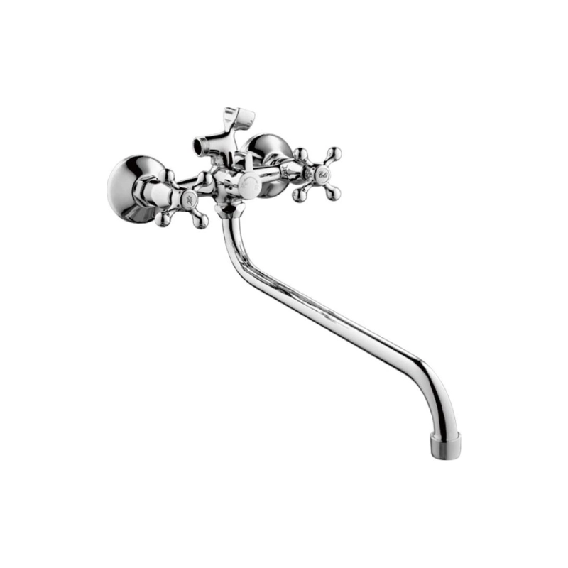 HB2208-2 Смеситель HAIBA д/душа литой корп. картридж.перекл. 90град. хром