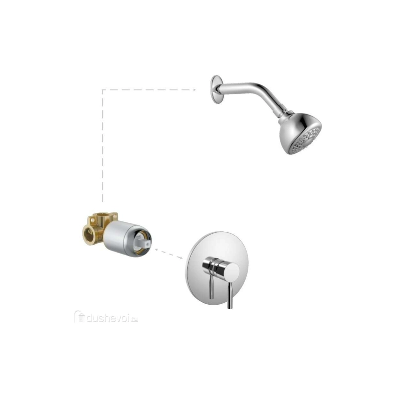 HB80088 Смеситель HAIBA д/душ.кабины